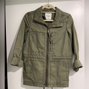Madewell military green jacket
